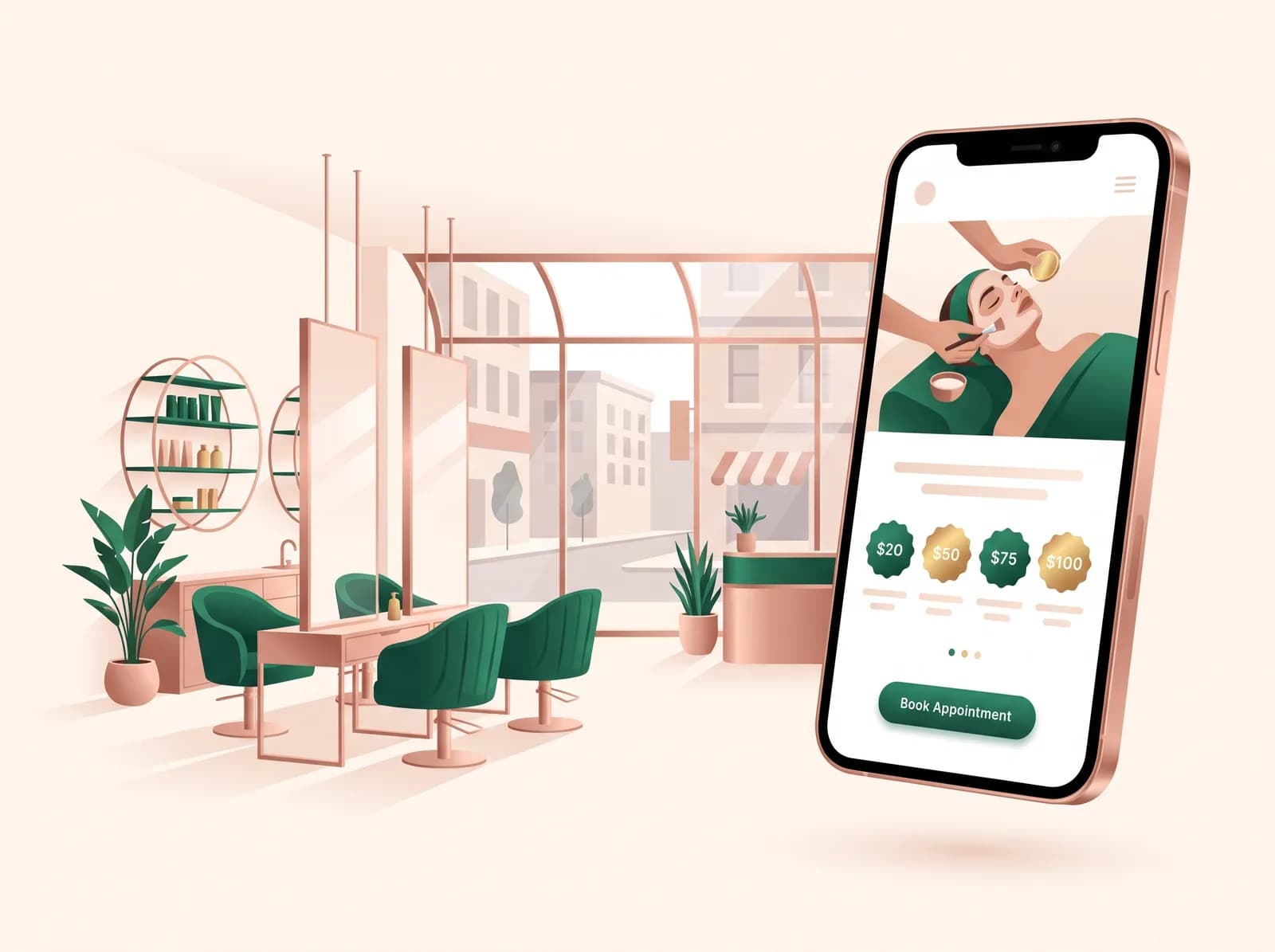 Salonum Star ile üretilen marka kimliği ve web sitesi önizlemesi